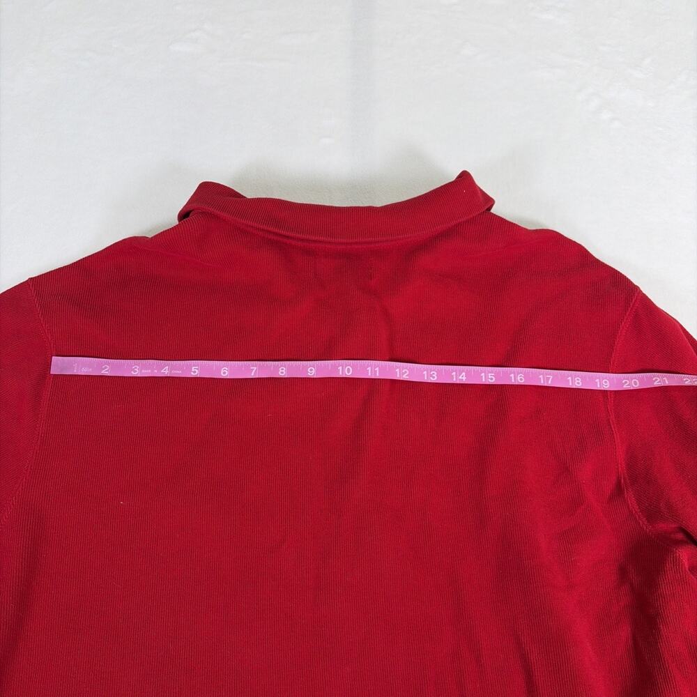 Polo Ralph Lauren Mens XXL Red Quarter Zip Pullovers Pony Cotton Bnfts Charity - Picture 9 of 10